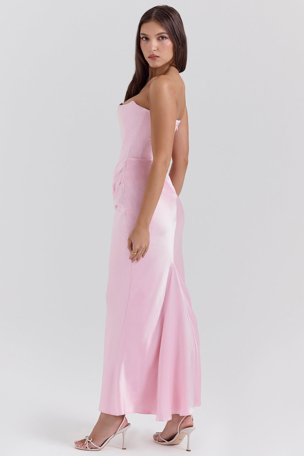 Strapless Corset Maxi Dress