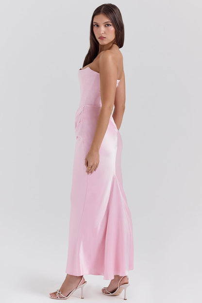 Strapless Corset Maxi Dress