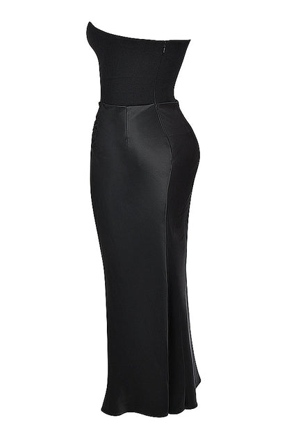 Strapless Corset Maxi Dress