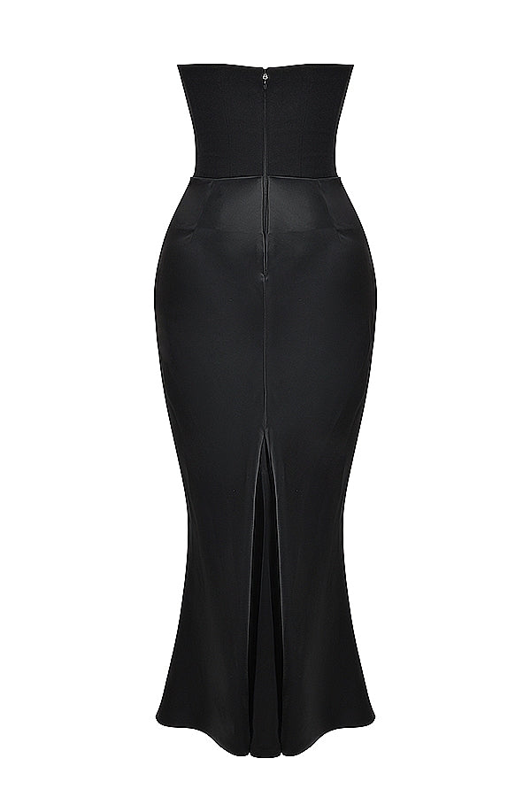 Strapless Corset Maxi Dress