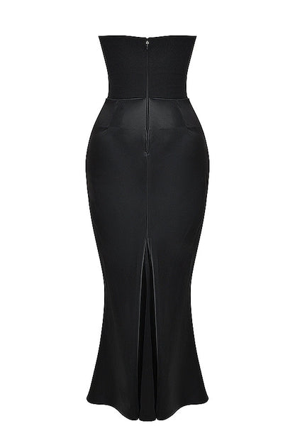 Strapless Corset Maxi Dress