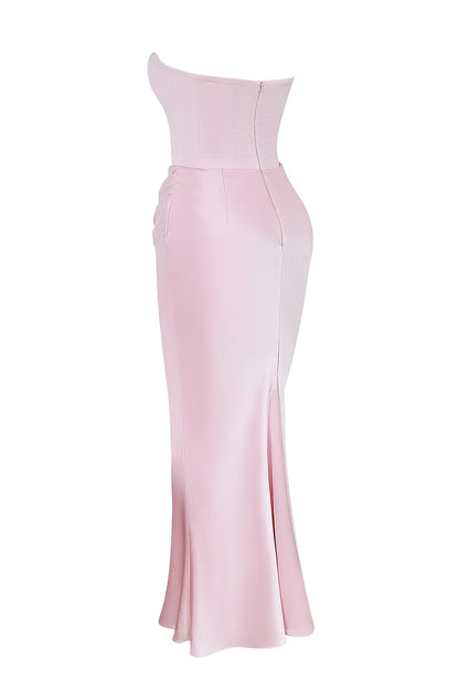 Strapless Corset Maxi Dress