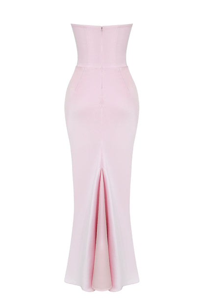 Strapless Corset Maxi Dress